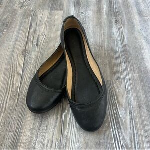 Frye Black Leather Women's Flats